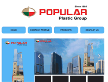 Tablet Screenshot of popularplastic.com
